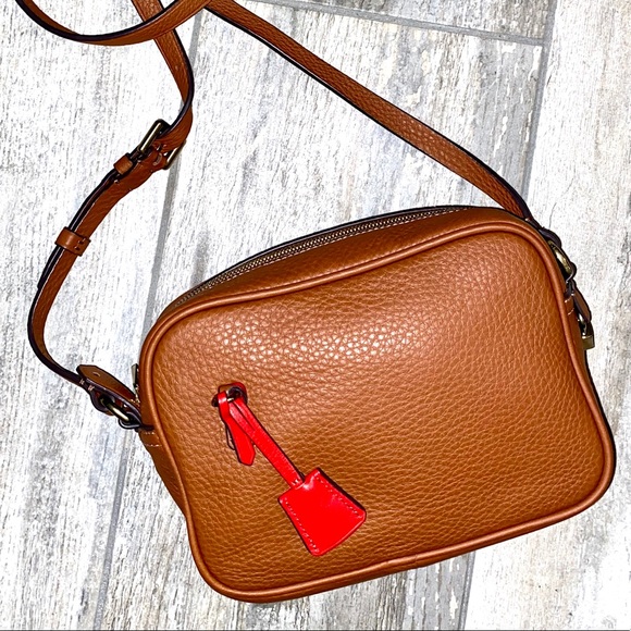 J. Crew Handbags - J.crew Signet Leather Crossbody Bag Camera Purse